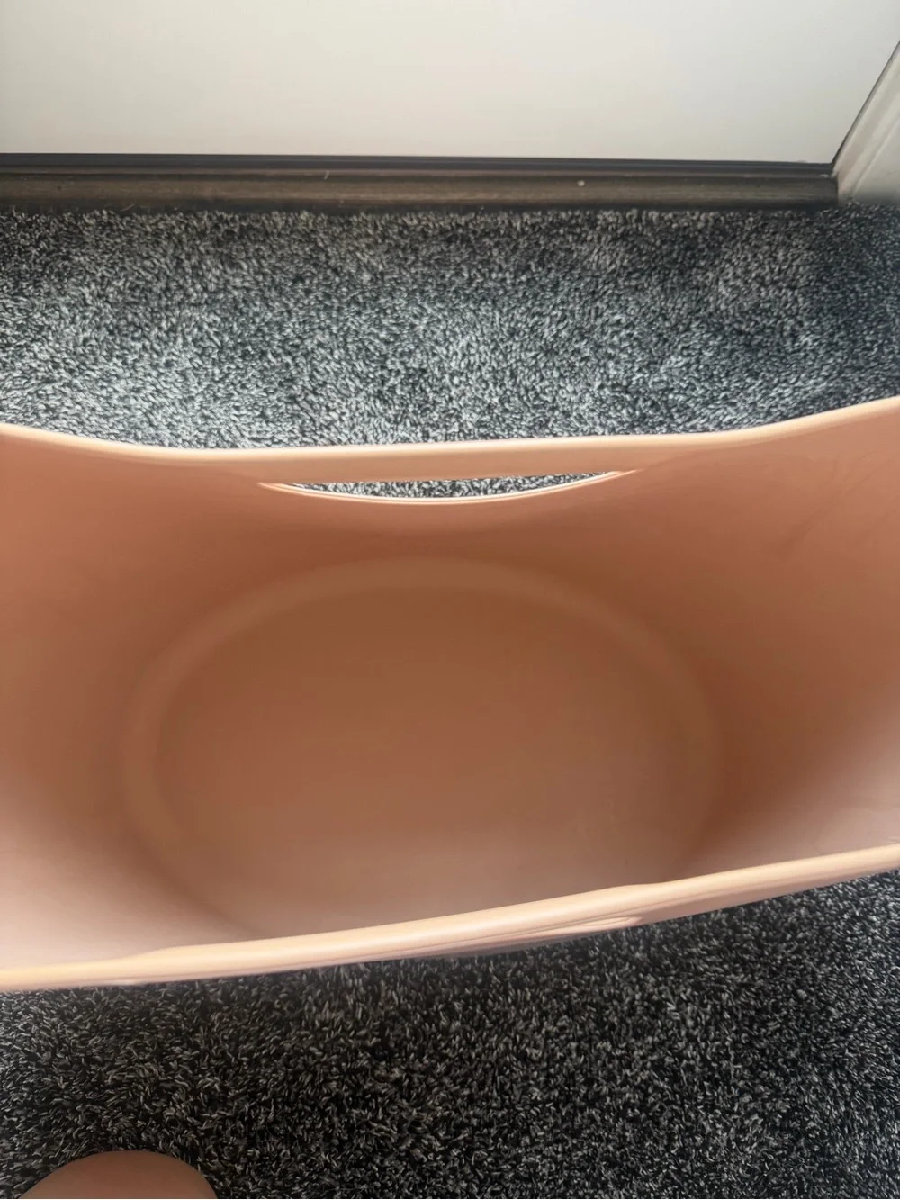 Gucci Blush Rubber Tote with Embossed Logo
